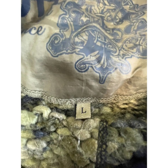 Schott Bros. Men's Size L Hand Crafted Green Wool Blend Ribbed Pullover Sweater - Picture 7 of 7